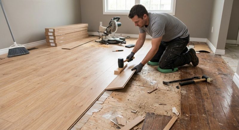 Laminate Floor Installation in Reading, MA