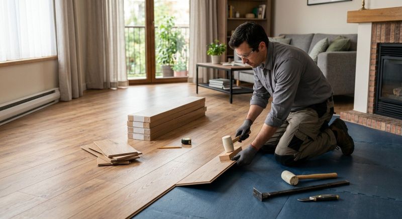 Laminate Floor Replacement in Beverly, MA