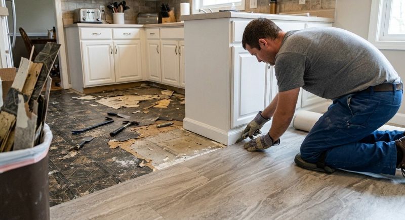 Linoleum Flooring Replacement in Haverhill, MA