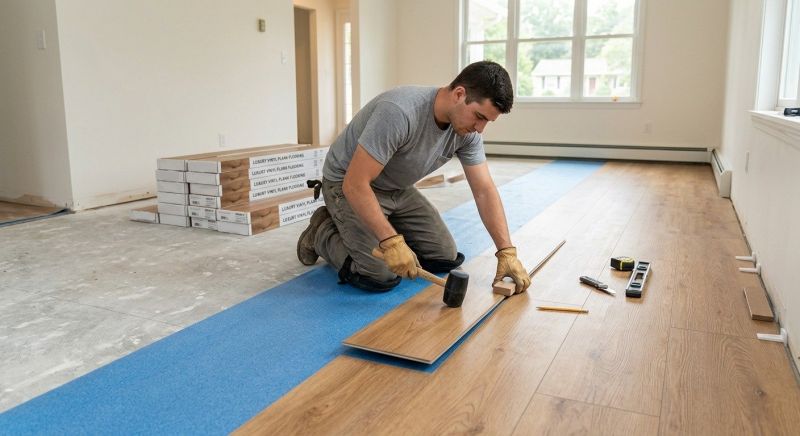 Luxury Vinyl Tile Installation in Ipswich, MA