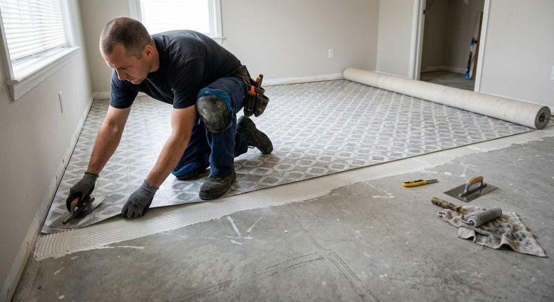 Sheet Vinyl Installation in Dracut, MA